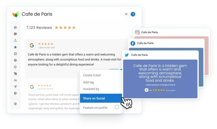 Trunreviewsintoreadymadesocialcontent | Surge by Thrive Turn reviews into ready-made Social Content