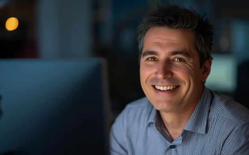 Admiring a well-designed website