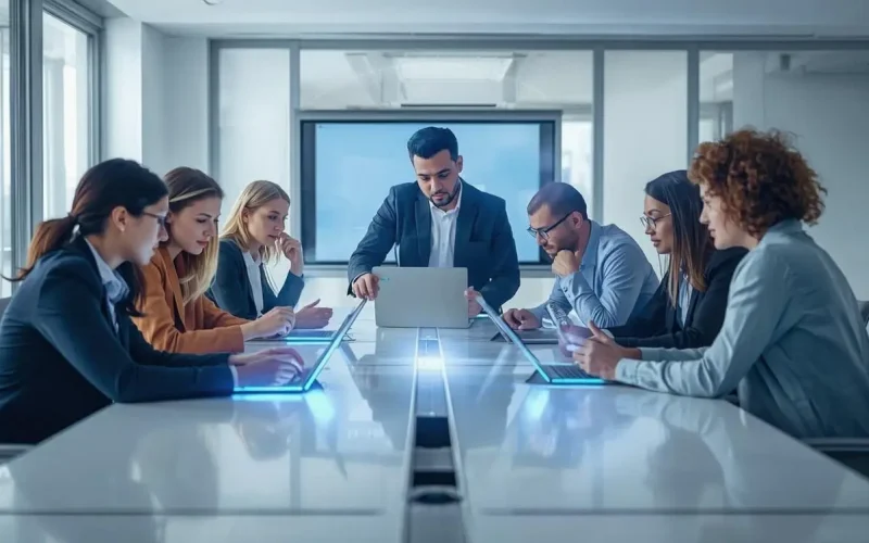 Team creating custom forms